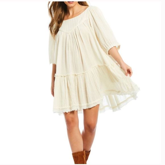 Free People Tops - NWTs Free People Mystery Land Tunic Top in Ecru